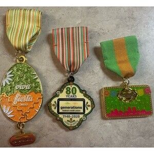 San Antonio Fiesta Medals 2019 2020 2022 Generations FCU Lot of 3